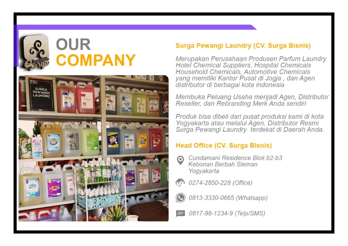 cv.surga bisnis (Surga Pewangi Laundry)