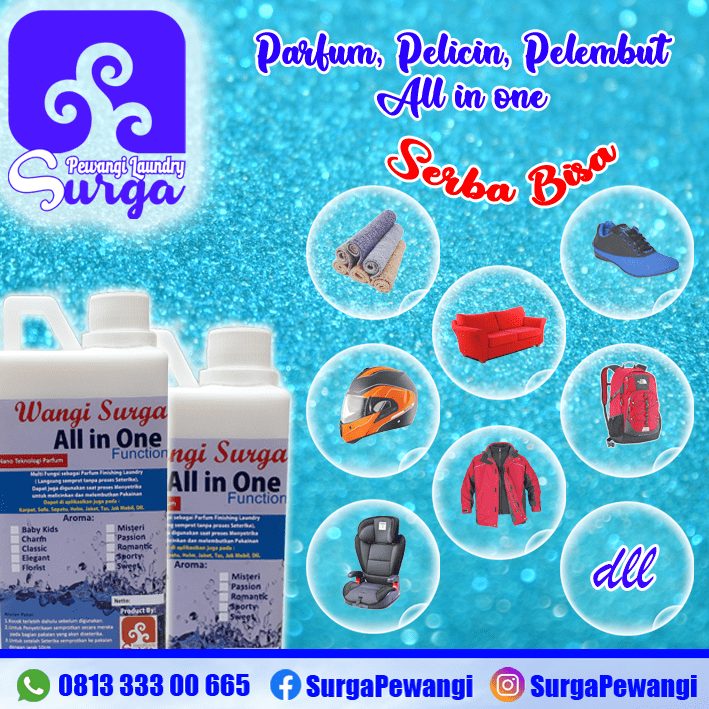 pelicin pakaian pewangi setrika pelembut 