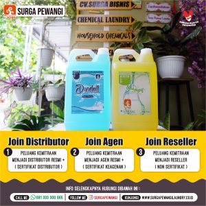 usaha distributor agen reseller surga pewangi laundry