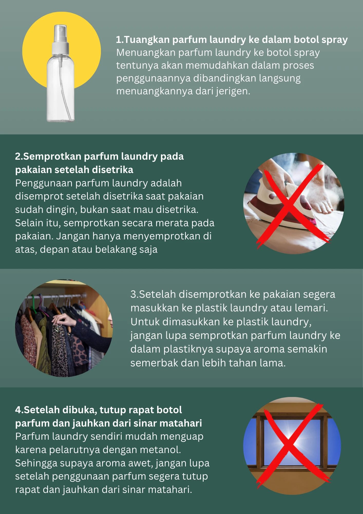 Tips Cara Menggunakan Parfum Laundry Agar Wangi Tahan Lama